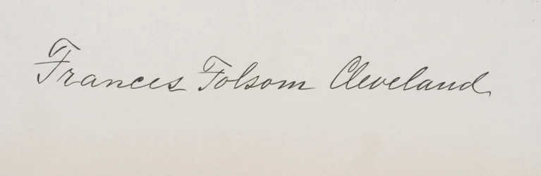 Signature of Frances Cleveland Preston